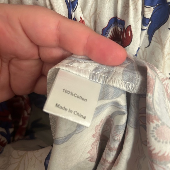 NWT Tuckernuck Cream Heirloom Floral Cameron Dress Medium - Picture 5 of 8